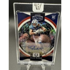 2025 Panini Honors Tyler Warren Rookies Signatures Red RC Auto #/35 Colts