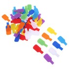 56 Stück Klettkabelbinder mit beschreibbaren Nylon-Etiketten, mehrfarbige