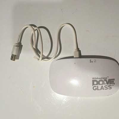 Whitestone Dome Glass UV LED Curing Lamp Light w/ USB Cable, White