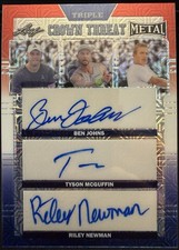 BEN JOHNS Rookie Autograph 2024 Leaf Metal Pickleball Tyson McGuffin Riley 1/4