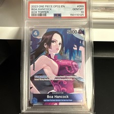 2023 One Piece Box Topper Boa Hancock Op02-059 Uc Psa 10 Gem Mint English