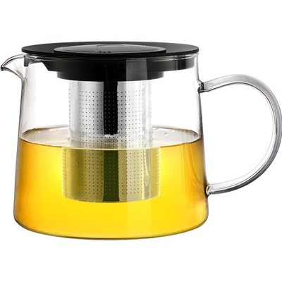 Edelstahlfilter Teekanne 1.5L, tropffreier Ausguss, spülmaschinenfest