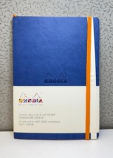 Rhodia Soft Cover Dot Grid Notebook, 80 Sheets, Sapphire