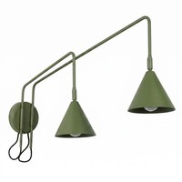 Wandleuchte Mit Schalter Stahl OlivgrüN E14 Schlafzimmer H:30 Cm Wandlampe Flur