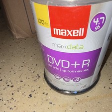 Maxell Maxdata DVD R Recordable Discs 4.7GB 16x 100-Pack Spindle