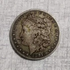 Morgan Silver Dollar 1897 $1 Coin 0.9 Silver Circulated US