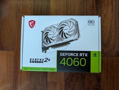 MSI GeForce RTX 4060 Ti VENTUS 2X White OC 8GB GDDR6 Graphics Card