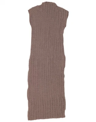Zara Womens Maxi Sleeveless Jumper Dress UK 12 Medium Grey AF05 - Image 1 of 3