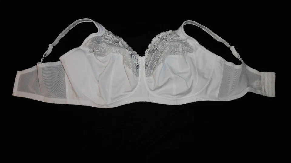 3x GLAMORISE Mieder Spitzen Entlastungs BH 115H sexy Spitze Magic Lift weiß - Bild 2 von 4