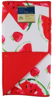 Home Collection Self Absorbent Polyester Dish Drying Mat 11 x17  ~ Watermelons