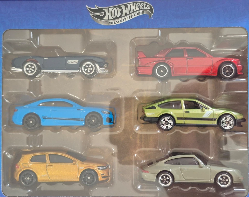 COFFRET DE 6 MINIATURES HOT WHEELS 1/64 COFFRET EUROPE SILVER SERIES - Photo 3/3