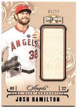 2014 Triple Threads Josh Hamilton Unity Jumbo Relics Bat Sepia #1/27!! Angels
