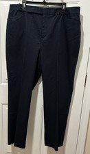 Lauren Ralph Lauren Black Twill Stretch Dress Pants Cotton Spandex Plus 18W NWT