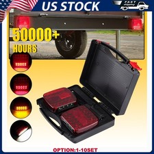 Wireless Led Reflector Tail Lights Battery Usb Adapter Magnetic Towing 1-5set Wireless Led Reflector Tail Lights Battery Usb Adapter Magnetic Towing 1-5set