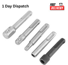2x SDS Plus to Hex Adapter 10mm Drill Converter Socket Extension Tool