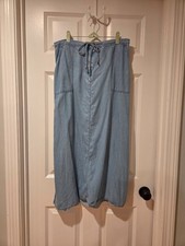 Light Denim Maxi Skirt