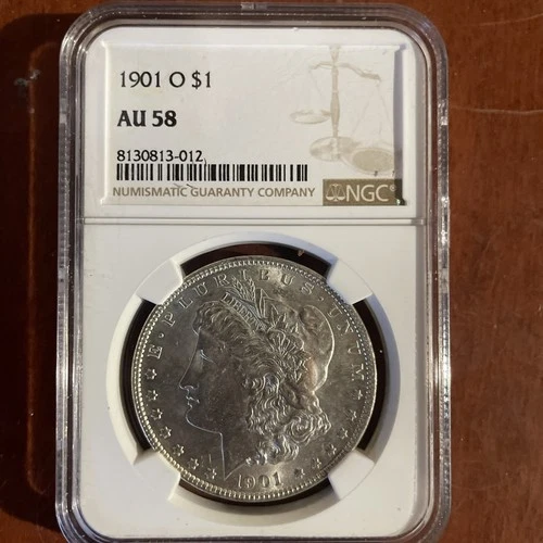 1901 0 $1 AU 58 NGC Certified