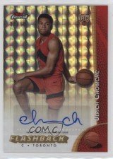 2024-25 Finest Flashback Gold Geometric Refractor 37/50 Ulrich Chomche Auto 13ib