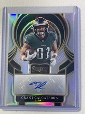 Panini 2025 Select Grant Calcaterra Prizm Autograph #SIP-GCA Eagles Football