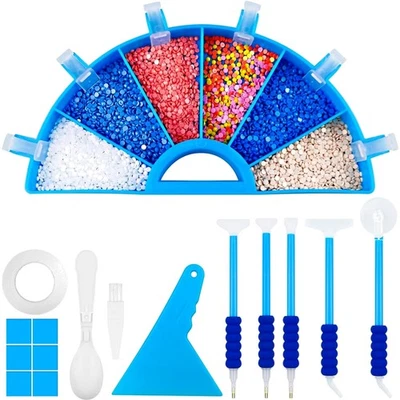 Diamond Painting Zubehör Set 27 Staubserset mit Stiften Werkzeugen Kunststoff... - Bild 1 von 4