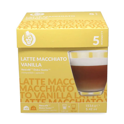 Dolce Gusto compatible coffee pods LATTE MACCHIATO VANILLA 1 box SHIPS FREE