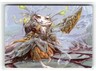 MAGIC Art Series: Bloomburrow #40 Glarb, Calamity's Augur Gold-Stamped.VO4