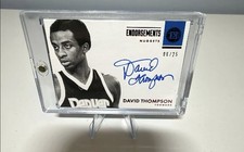 2017-18 Panini Encased - Endorsements David Thompson #E-DTH Red /25 (AU)