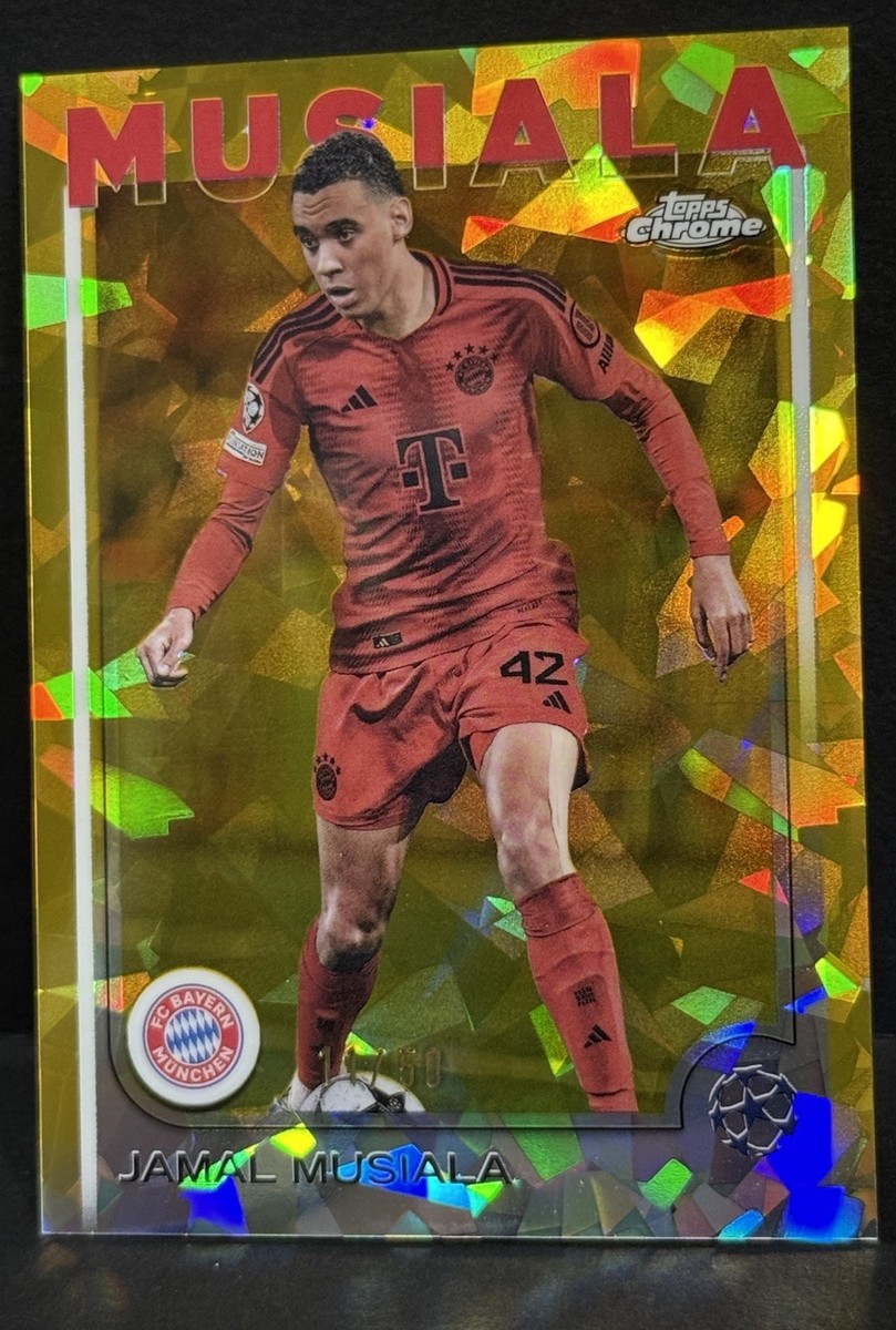 2024-25 Topps Chrome Sapphire UCC Bayern Munich Jamal Musiala Gold