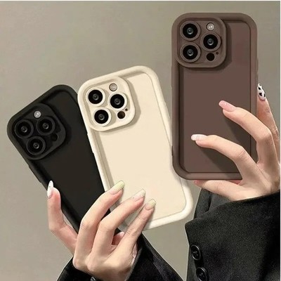 Hülle für iPhone 16 15 Pro Max 14 13 12 17 Plus Stoßfest Silikon Cover Matt