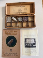 Mineral Scale Of Hardness Boxed Set In Boy Scout Rocks & Minerals Merit Badge Bk