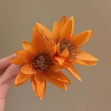 Yellow Lily Flower Hair Clip Beach Vacation Photo Side Hair Accessory