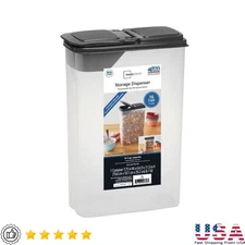 Cereal Dispenser Snack Storage Container Bag-In BPA Free Easy Pour 4Qt New