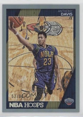 2016-17 Panini NBA Hoops Silver 52/99 Anthony Davis #100 8f4