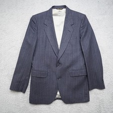 Vintage Nino Cerruti Rue Royale Blazer 39R Pinstripe 100 Wool Suit Coat Union