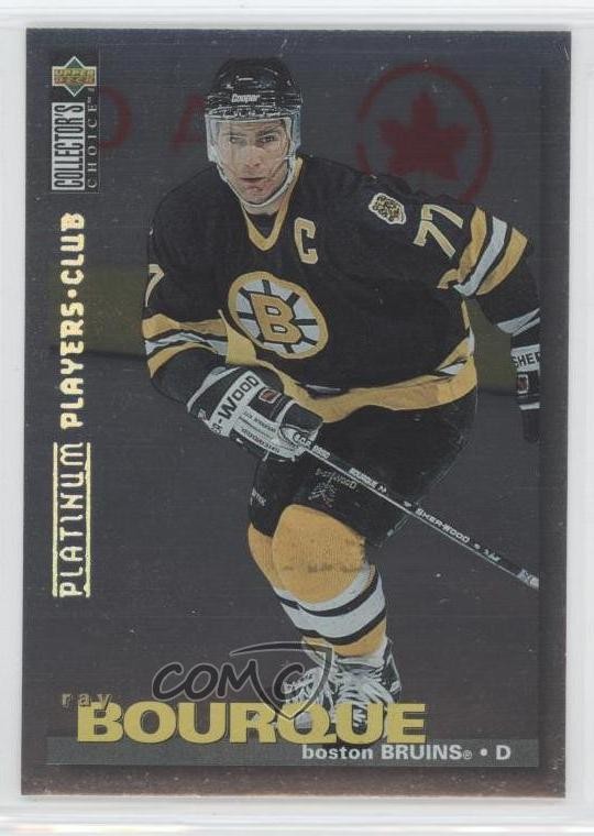 1995-96 Upper Deck Collector's Choice Platinum Player's Club Ray Bourque HOF 0a1