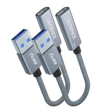USB to USB C Adapter 2 Pack - 10Gbps Data Transfer, 60W Fast Charging, Type-C Co