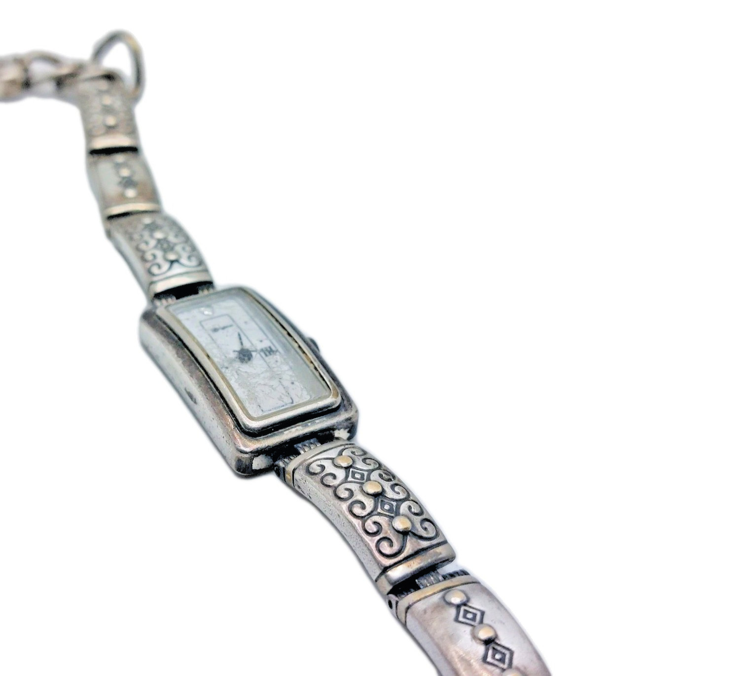Brighton Aspen Quartz Watch Rectangular Silver To… - image 7