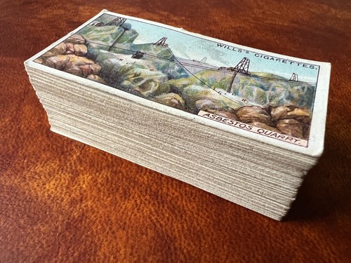 Juego completo de 50 tarjetas de cigarrillo Will's - minería 1916...... franqueo gratuito del Reino Unido - Imagen 5 de 5