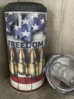 Can Cooler 4 in 1  insulated-Graphic Tumbler- Freedom Seeds America