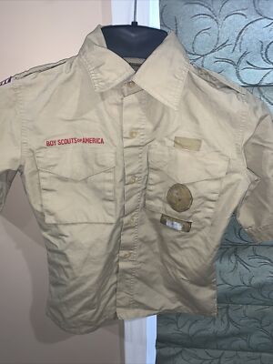 Boy Scout BSA UNIFORM SHIRT New Style Youth Small R32