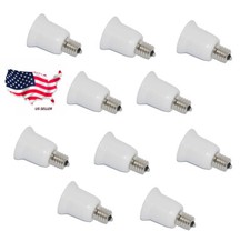 10pc E17 to E27 Socket Base LED Halogen CFL Light Bulb Adapter Converter Holders