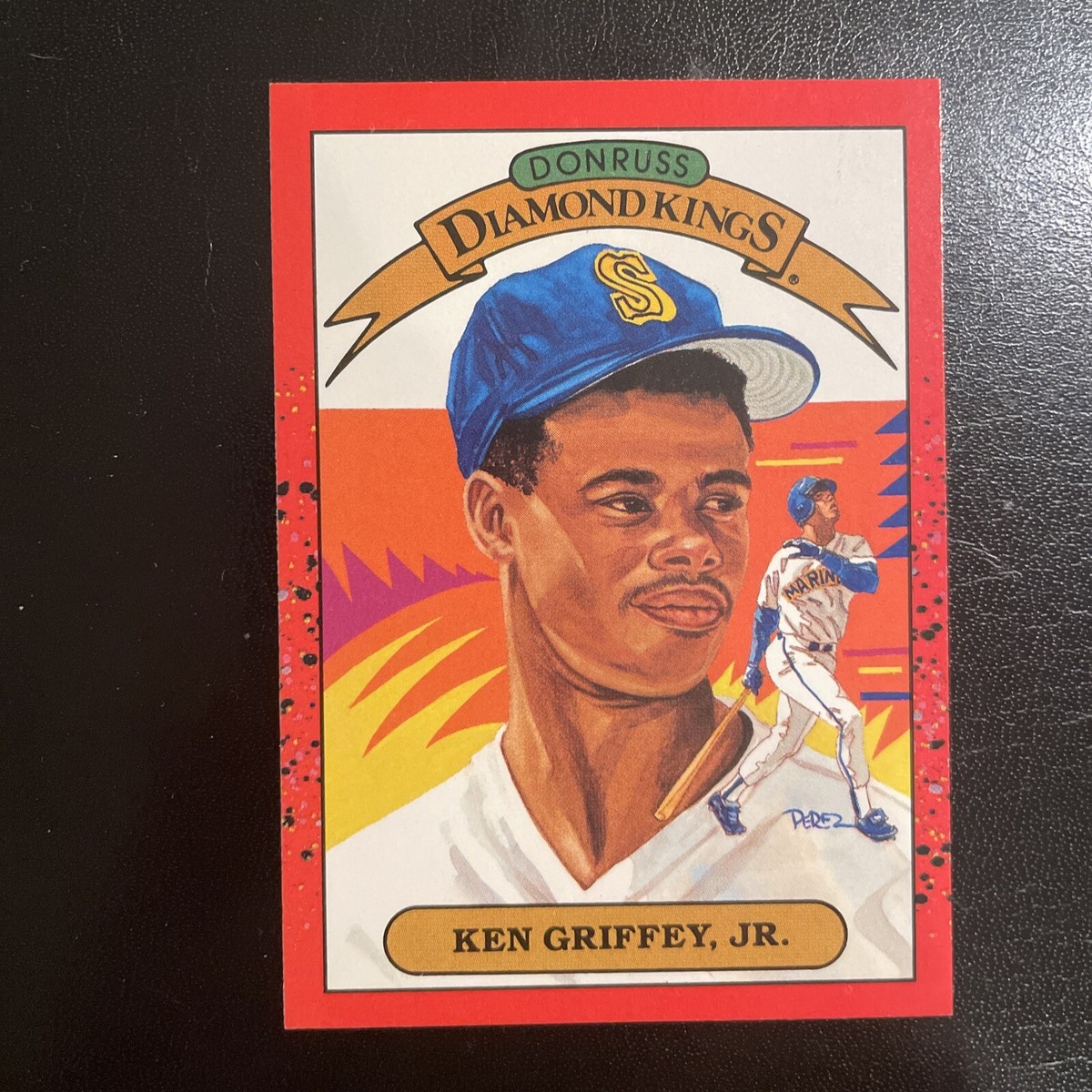 1990 DONRUSS KEN GRIFFEY JR . DIAMOND KINGS Error Card