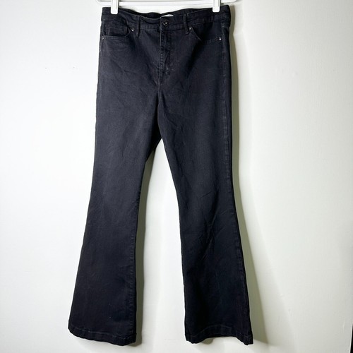 SOFIA VERGARA Jeans Women 12 Black Denim High Rise Melisa Flare NWOT