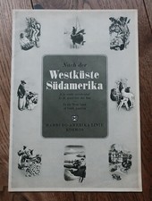  Prospekt Reederei HAPAG Hamburg-Amerika-Linie nach der westküste Südamerika