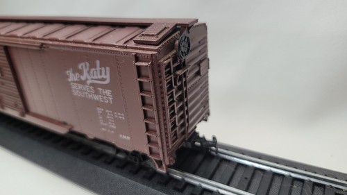 HO Scale Missouri Kansas Texas MKT 46132 40’ Freight Train Box Car - Picture 6 of 8