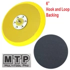 6" Hook and Loop Sanding Pad 5"X 5/16" 24 TPI Thread DA Sander Grinder Polishing