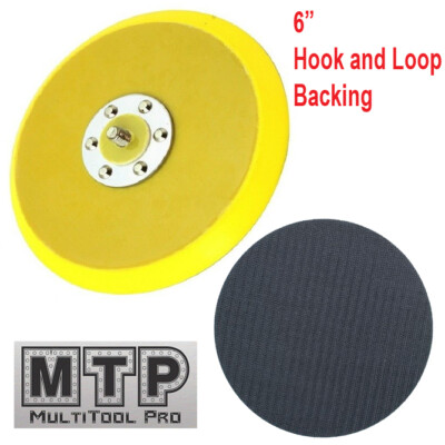 6'' Hook and Loop Sanding Pad 5''X 5/16'' 24 TPI Thread DA Sander Grinder Polishing