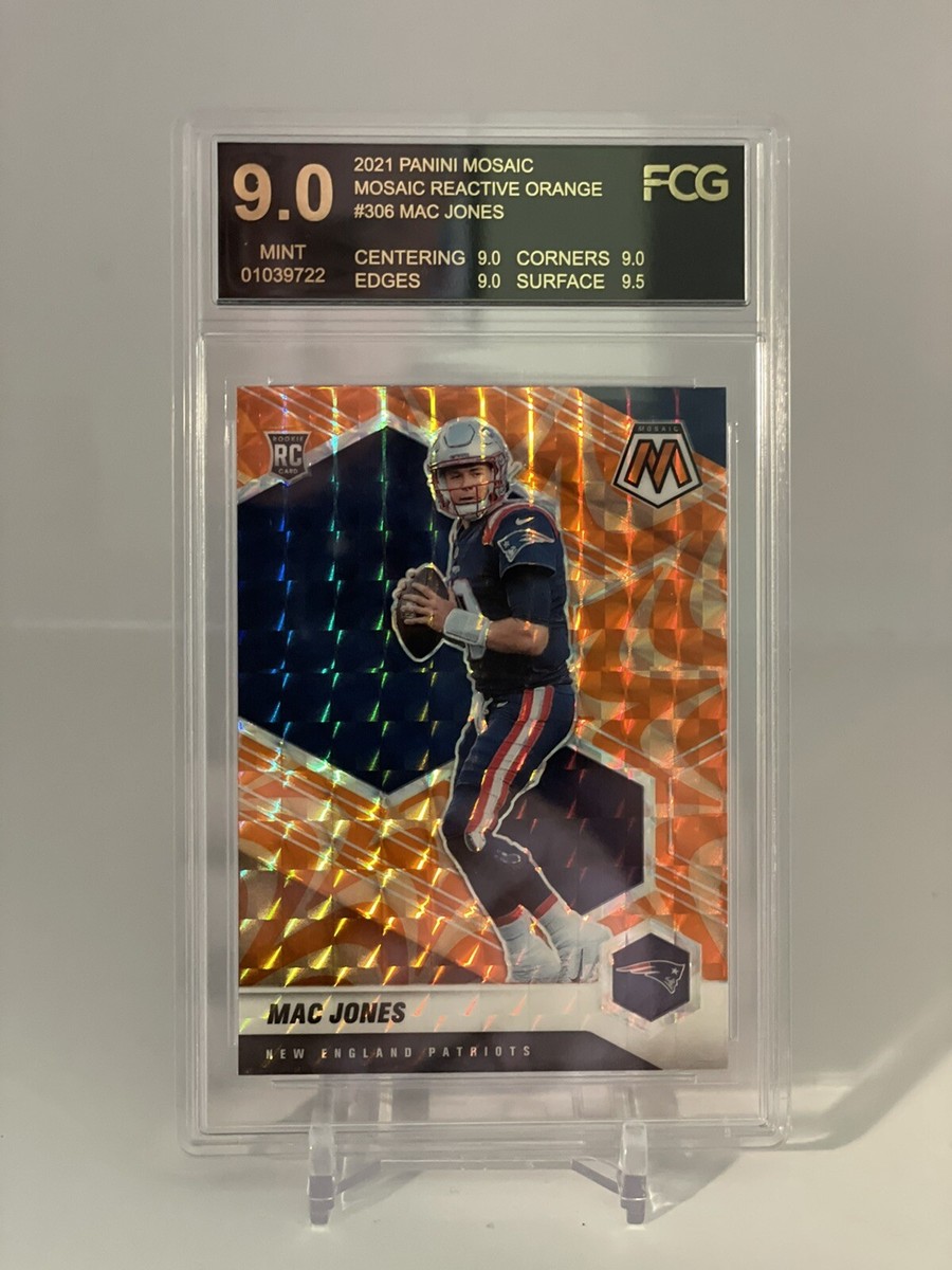 あんじん　mac 2021 Panini Mosaic Mac Jones RC Reactive Orange FCG 9 Mint #306