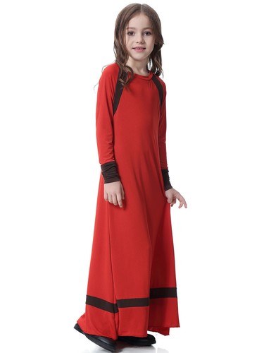 Niños Niñas Batas Largas Musulmanas Pavo Kaftan Abaya Escuela Oración Vestidos Islámicos - Imagen 59 de 100