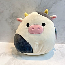 New Squishmallows Kellytoy 8 Connor the Cow Plush Toy with Tags LR5